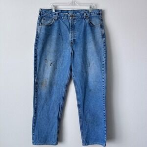Carhartt‎ Mens Traditional Fit Work Jeans Thrashed Y2K Grunge Streetwear42x34